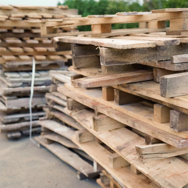 Wooden pallet removal and recycling in North Carolina